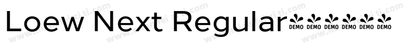 Loew Next Regular字体转换